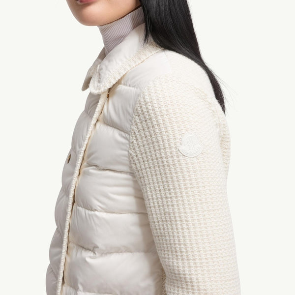 Wool & Cashmere Padded Cardigan