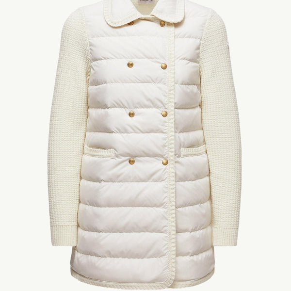 Wool & Cashmere Padded Cardigan