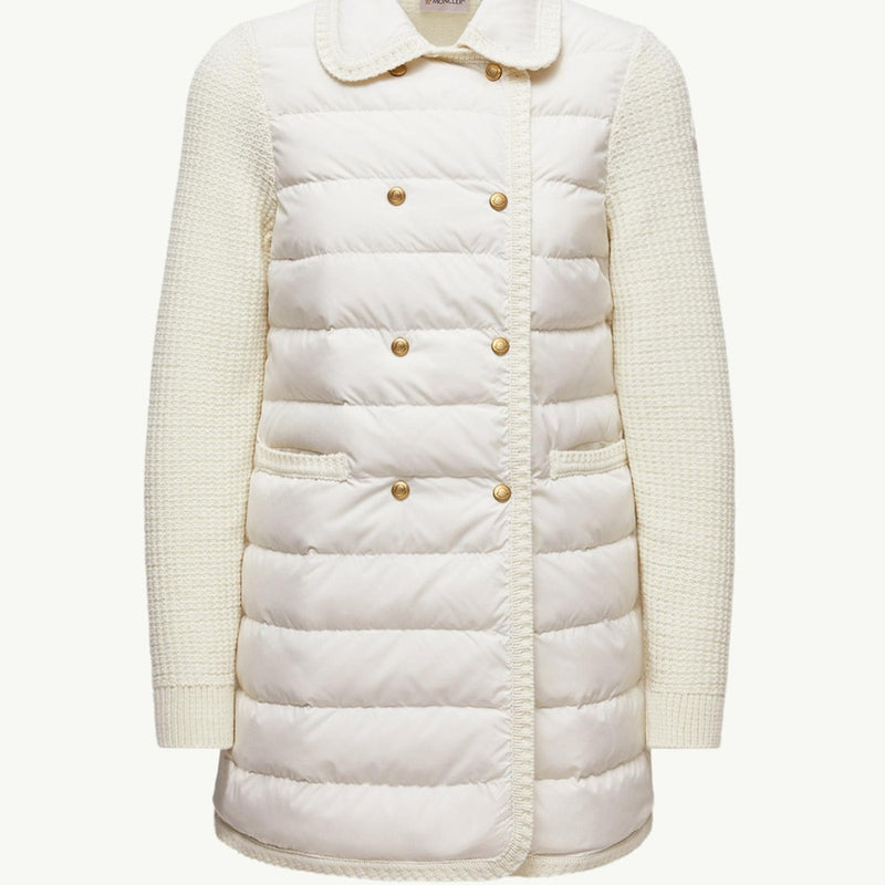 Wool & Cashmere Padded Cardigan