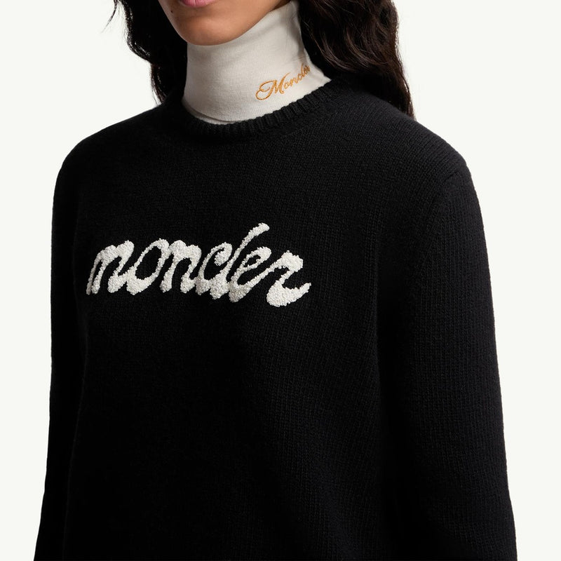 Embroidered Logo Wool & Cashmere Sweater