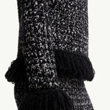 Fringe-Trim Wool Blend Jumper