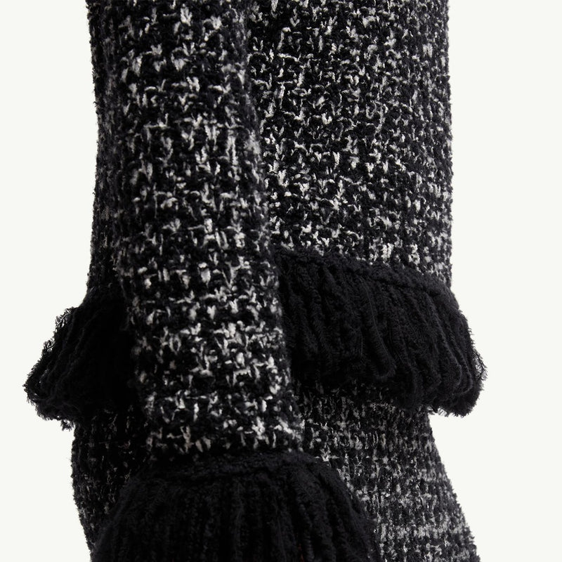 Fringe-Trim Wool Blend Jumper