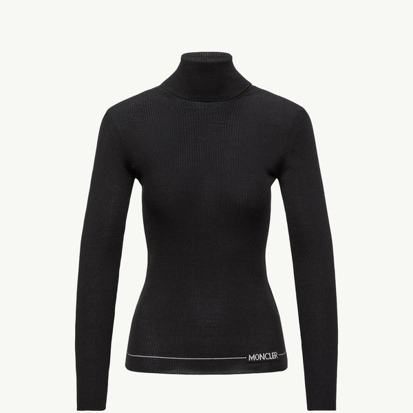 Logo Wool Polo Neck Jumper