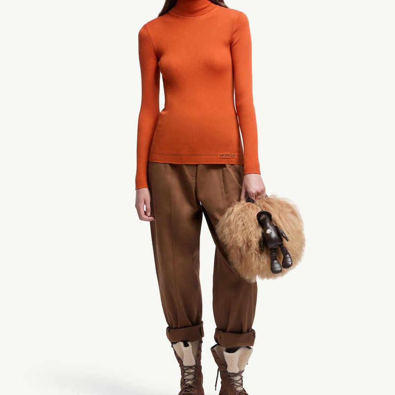 Logo Wool Polo Neck Jumper