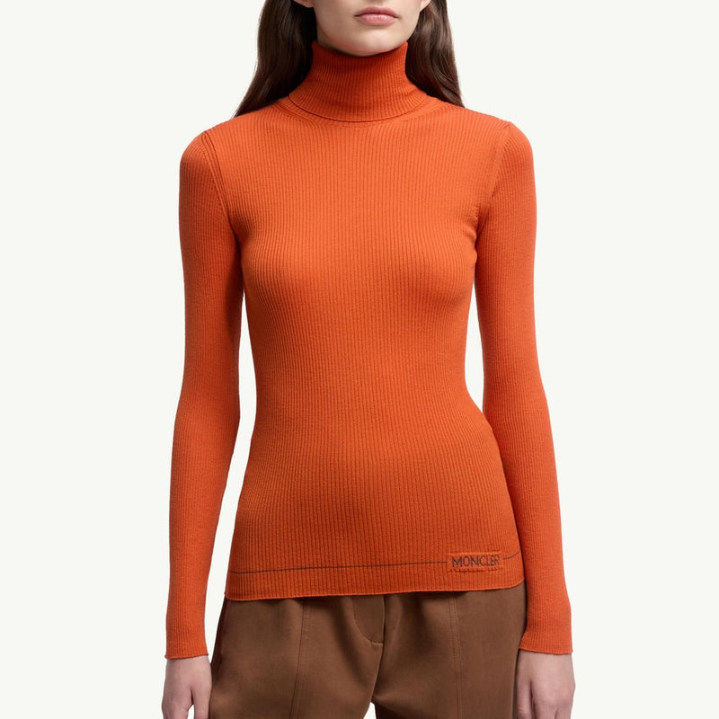 Logo Wool Polo Neck Jumper