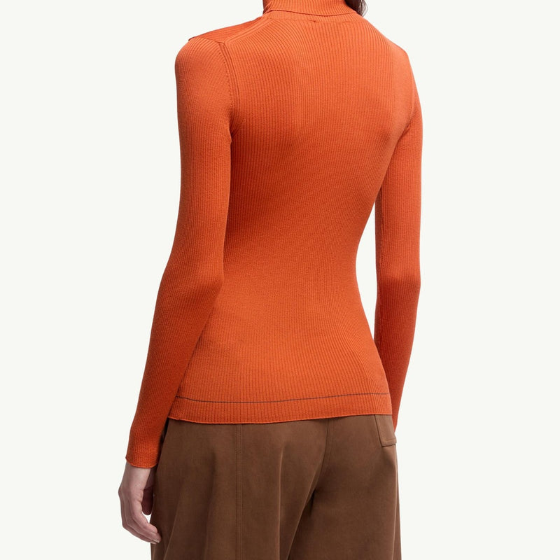 Logo Wool Polo Neck Jumper