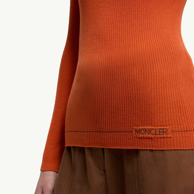 Logo Wool Polo Neck Jumper