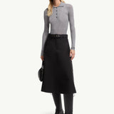 Wool Long Sleeve Polo Shirt