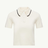 Wool Long Sleeve Polo Shirt