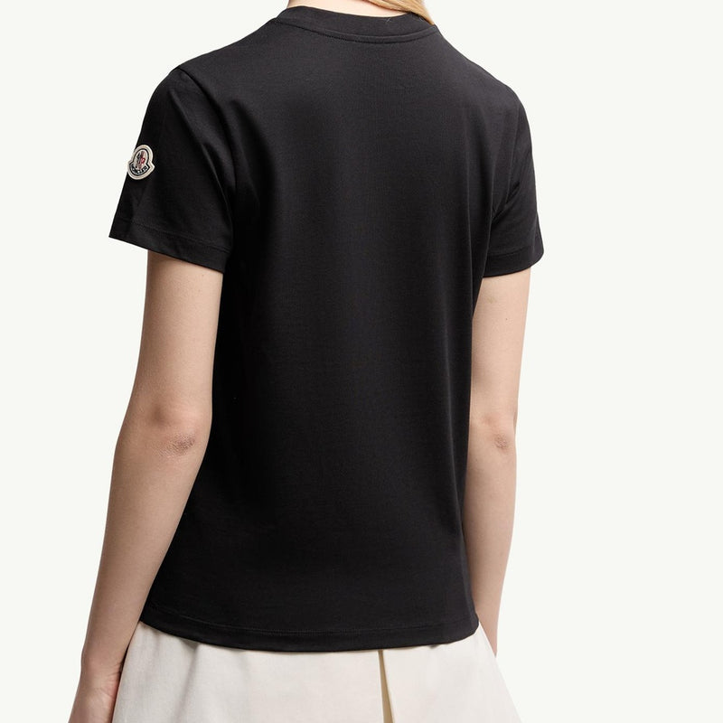 Beaded Logo Cotton T-Shirt