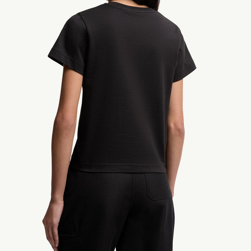 Embroidered Cursive Logo Cotton T-Shirt