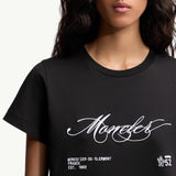Embroidered Cursive Logo Cotton T-Shirt