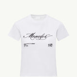 Embroidered Cursive Logo Cotton T-Shirt