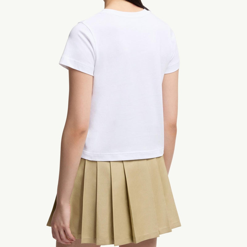 Embroidered Heart Logo Cotton T-Shirt