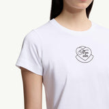 Embroidered Heart Logo Cotton T-Shirt