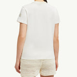 Crochet Accent Cotton T-Shirt