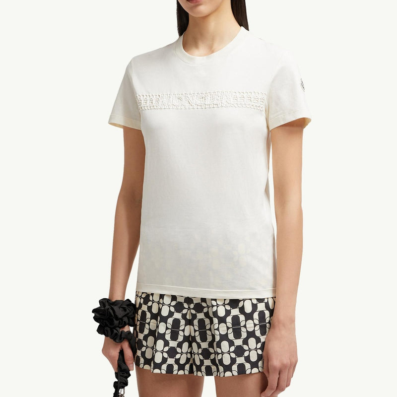 Embroidered Logo Cotton T-Shirt