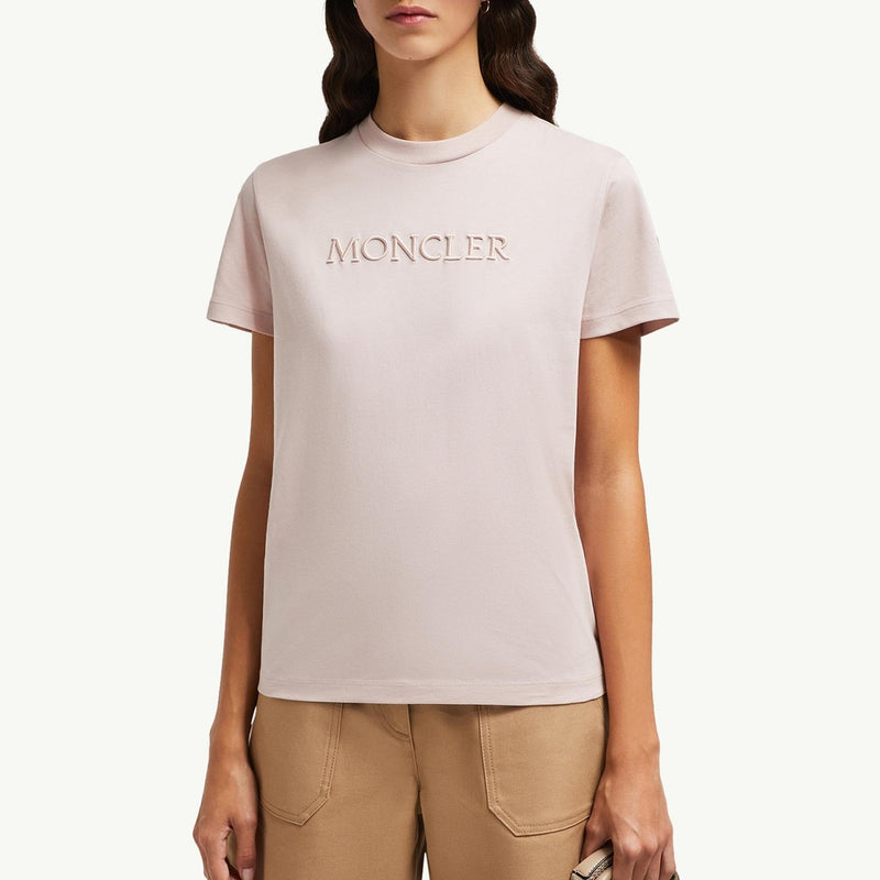 Embroidered Tonal Logo Cotton T-Shirt