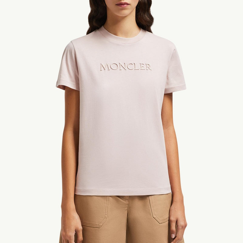 Embroidered Tonal Logo Cotton T-Shirt