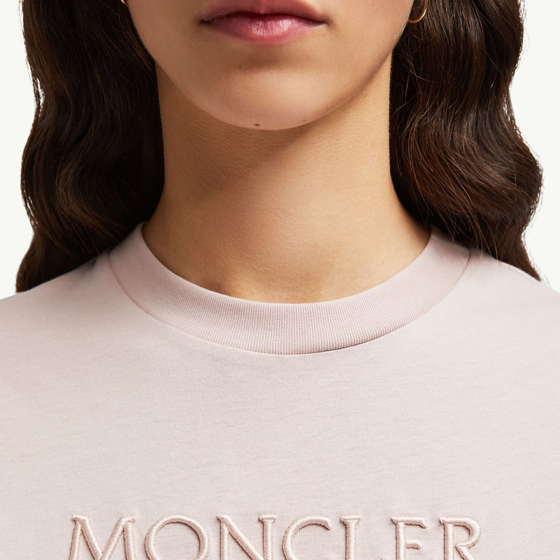 Embroidered Tonal Logo Cotton T-Shirt