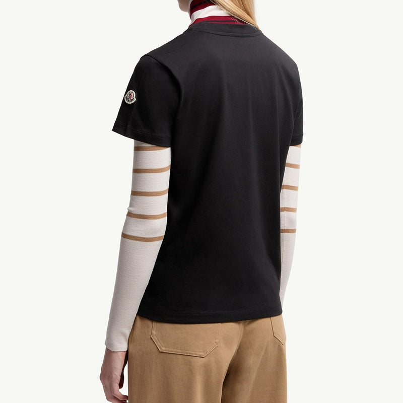 Embroidered Tonal Logo Cotton T-Shirt