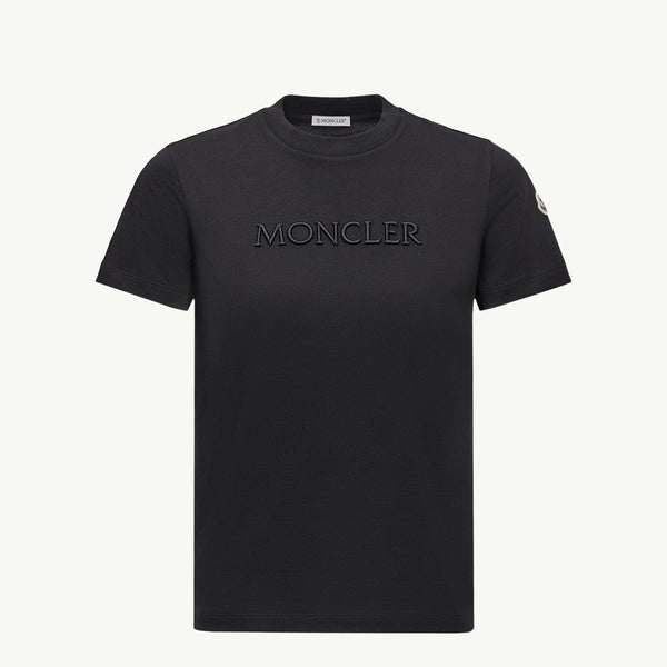 Embroidered Tonal Logo Cotton T-Shirt