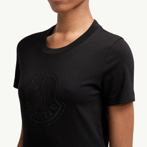 Crystal Logo Cotton T-Shirt