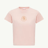 Embroidered Heart Logo Cotton T-Shirt