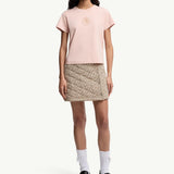 Embroidered Heart Logo Cotton T-Shirt