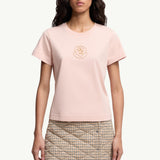 Embroidered Heart Logo Cotton T-Shirt
