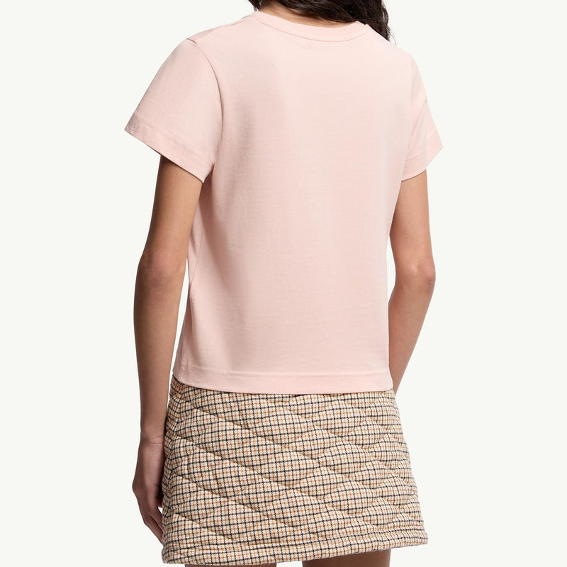 Embroidered Heart Logo Cotton T-Shirt