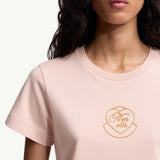 Embroidered Heart Logo Cotton T-Shirt