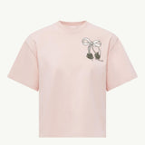 Embroidered Heart Logo Cotton T-Shirt