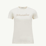 Pearl-Embroidered Logo Cotton T-Shirt