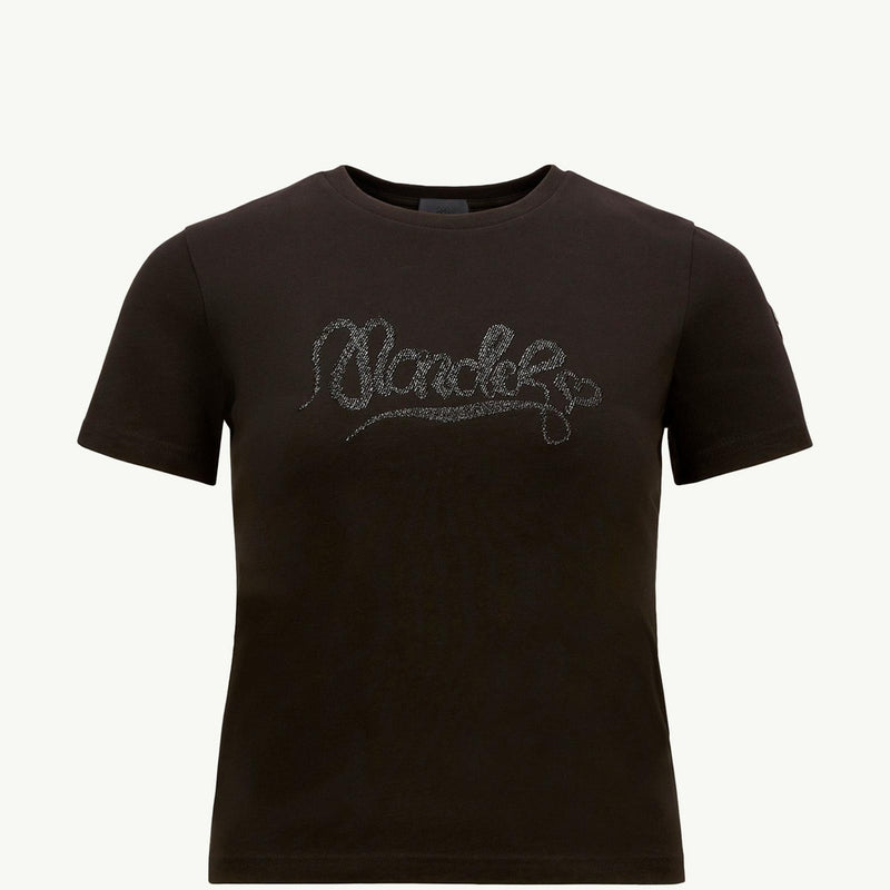 Embroidered Calligraphy Logo Cotton T-Shirt