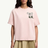 Embroidered Cherry Logo Cotton T-Shirt