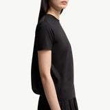 Pleated Back Cotton T-Shirt