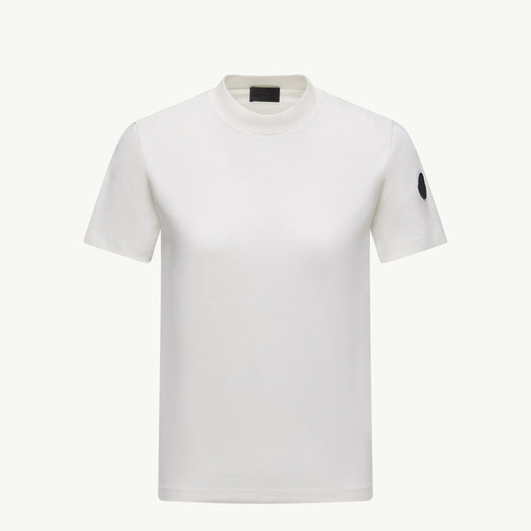 Pleated Back Cotton T-Shirt