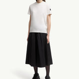 Pleated Back Cotton T-Shirt