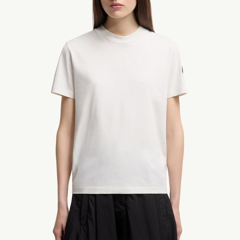 Pleated Back Cotton T-Shirt