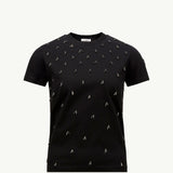 Beaded Cotton T-Shirt
