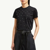 Beaded Cotton T-Shirt