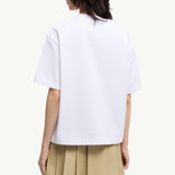 Embroidered Cherry Logo Cotton T-Shirt