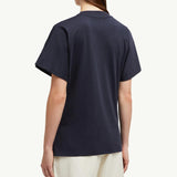 Embroidered Cursive Logo Cotton T-Shirt