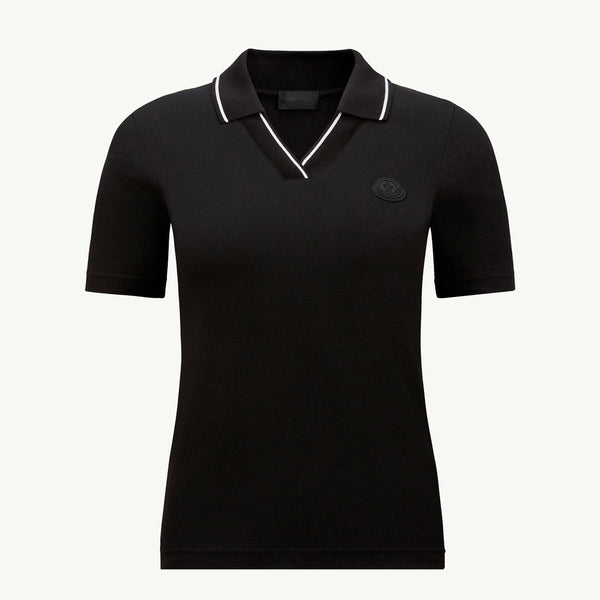 Logo Patch Cotton Piquet Polo Shirt