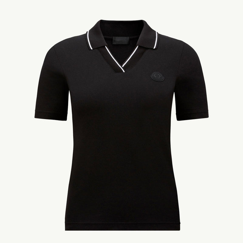 Logo Patch Cotton Piquet Polo Shirt