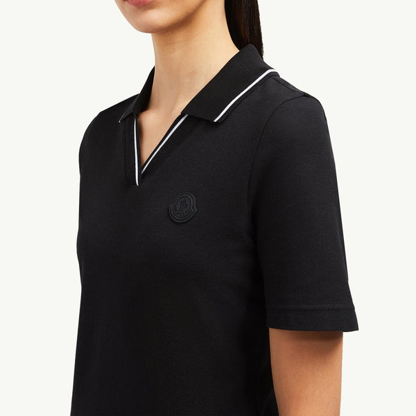 Logo Patch Cotton Piquet Polo Shirt