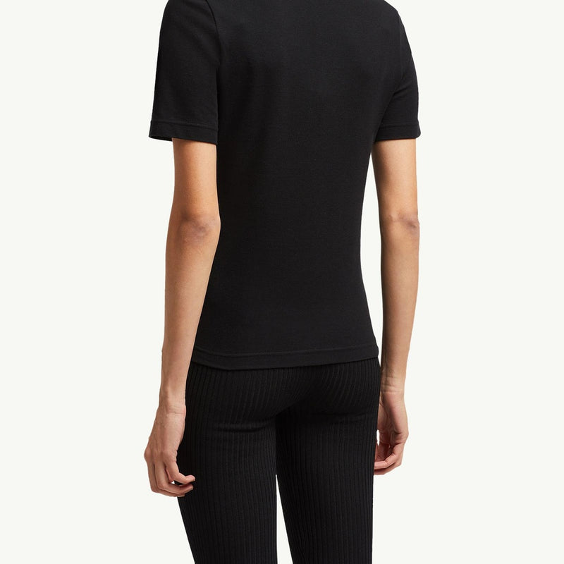 Logo Patch Cotton Piquet Polo Shirt