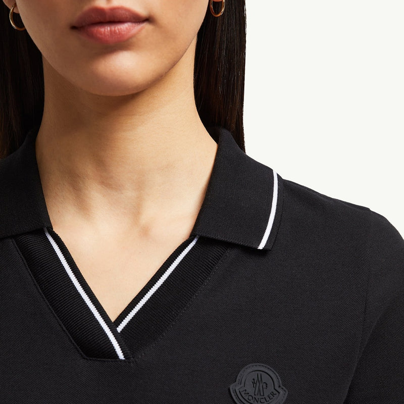 Logo Patch Cotton Piquet Polo Shirt
