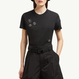 Crystal Flowers Cotton T-Shirt